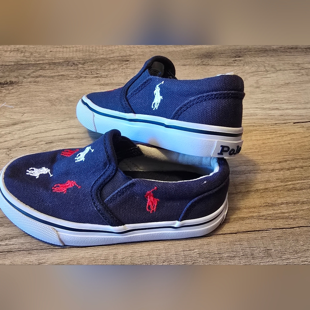 Polo by Ralph Lauren Keaton Allover Pony Slip On Sneakers - Picture 3 of 6